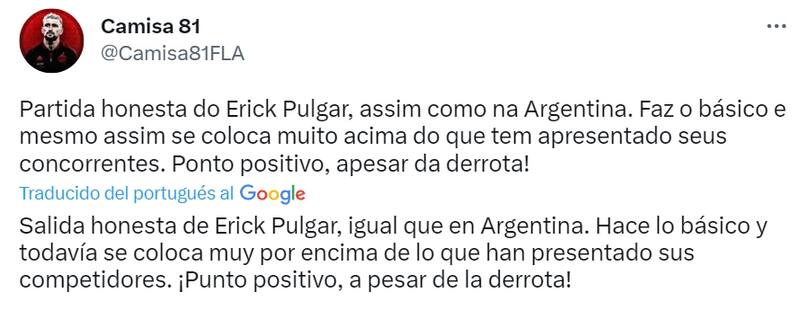 Elogios para Pulgar