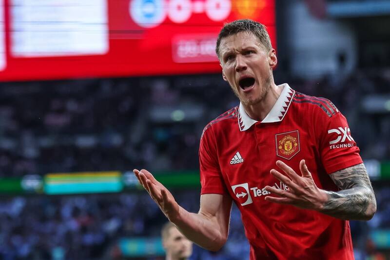 Wout Weghorst, jugador del Manchester United. Foto: EFE.