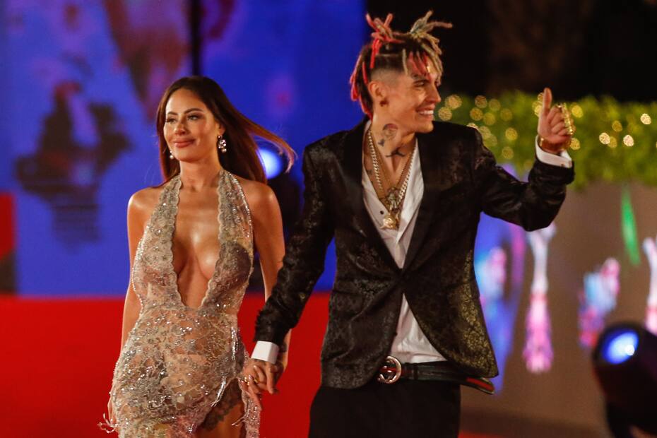 La pareja durante la Gala del Festival de Viña 2023.