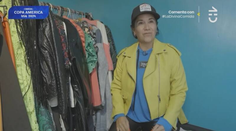 Carolina Soto con una de sus chaquetas favoritas