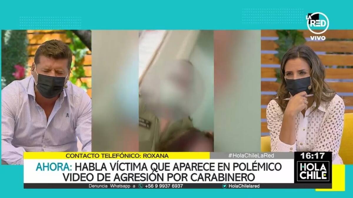 "Creo que prisión preventiva es poco": Panelista de "Hola Chile" se quebró al conocer testimonio de mujer agredida violentamente por carabinero en una comisaria