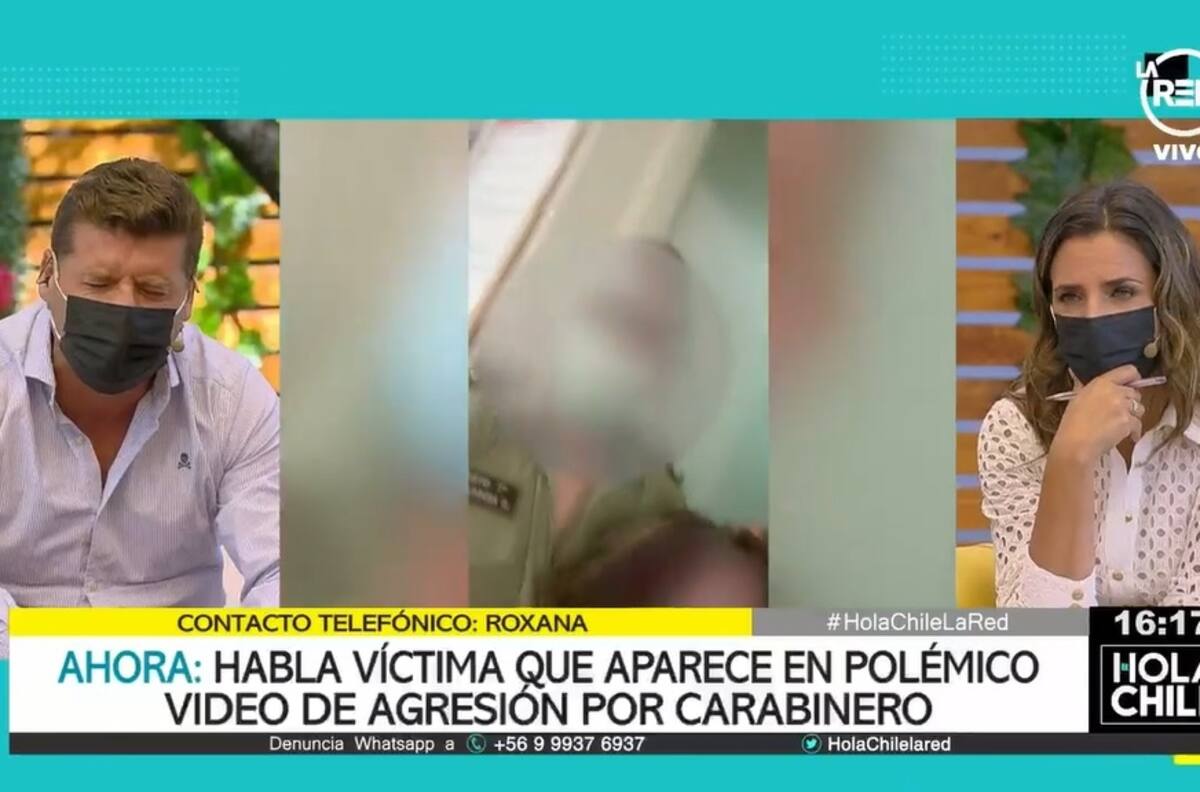 "Creo que prisión preventiva es poco": Panelista de "Hola Chile" se quebró al conocer testimonio de mujer agredida violentamente por carabinero en una comisaria