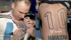 ¿Vendepatria? TV argentina dejó en evidencia a chileno que se tatuó a Diego Maradona