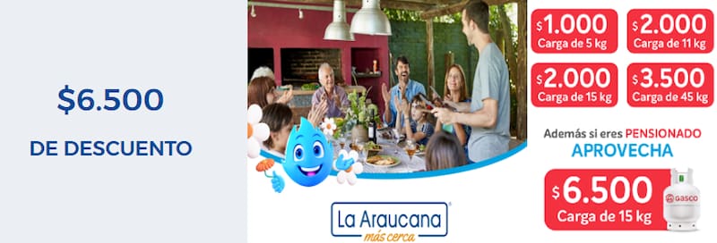 Esta caja de compensación entrega un gran descuento en compras de gas licuado.