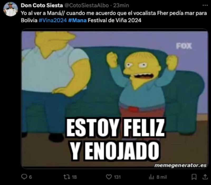 Memes por la presentación de Maná.