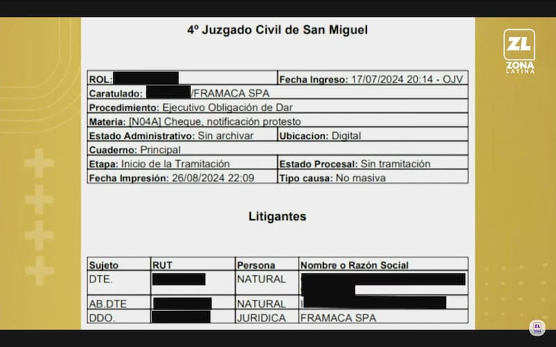 Francisco Kaminski y su millonaria deuda.