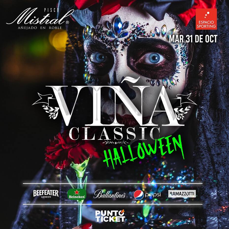 La Fiesta Viña Classic Halloween 2023 se llevará a cabo en el Espacio Sporting.