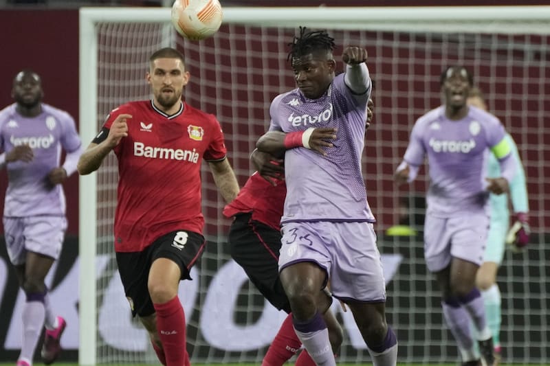 Mónaco derrotó por 3-2 al Bayer Leverkusen en los descuentos.