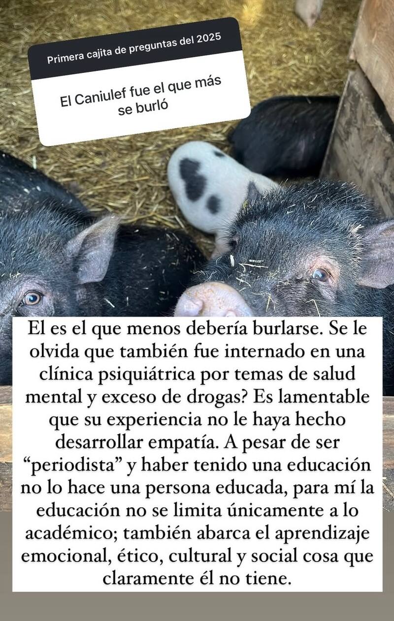 en picada contra Andrés Caniulef.