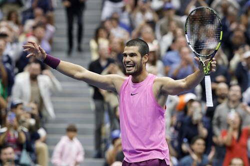 celebrando el triunfo en la final del US Open. Foto: EFE.