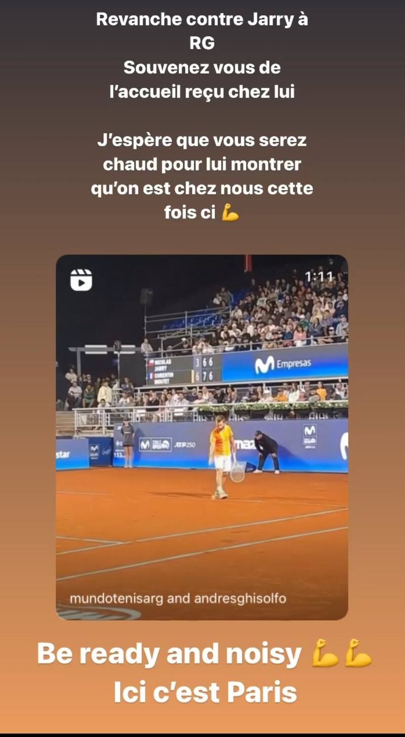 Le pidió apoyo al público para enfrentar a Jarry.