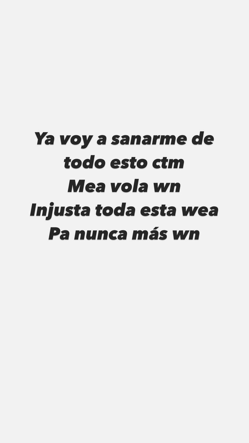 Este es el mensaje que publicó Marcianeke en su cuenta de Instagram momentos después de ser conocido el video.