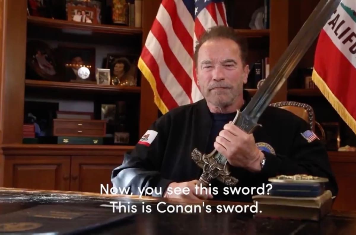 Arnold Schwarzenegger tomó la espada de Conan y comparó invasión al Capitolio con "ascenso Nazi"