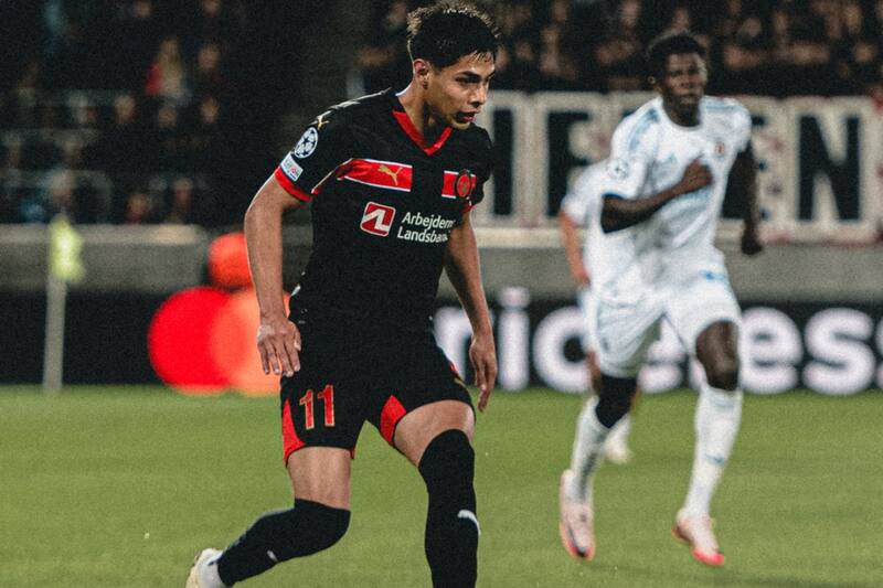 participó en la victoria del Midtjylland por 2-1 ante el Copenhague.