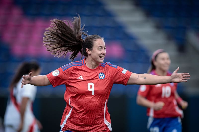 Una delantera que se perfila como una goleadora que La Roja nunca antes tuvo. Foto: Prensa Conmebol.