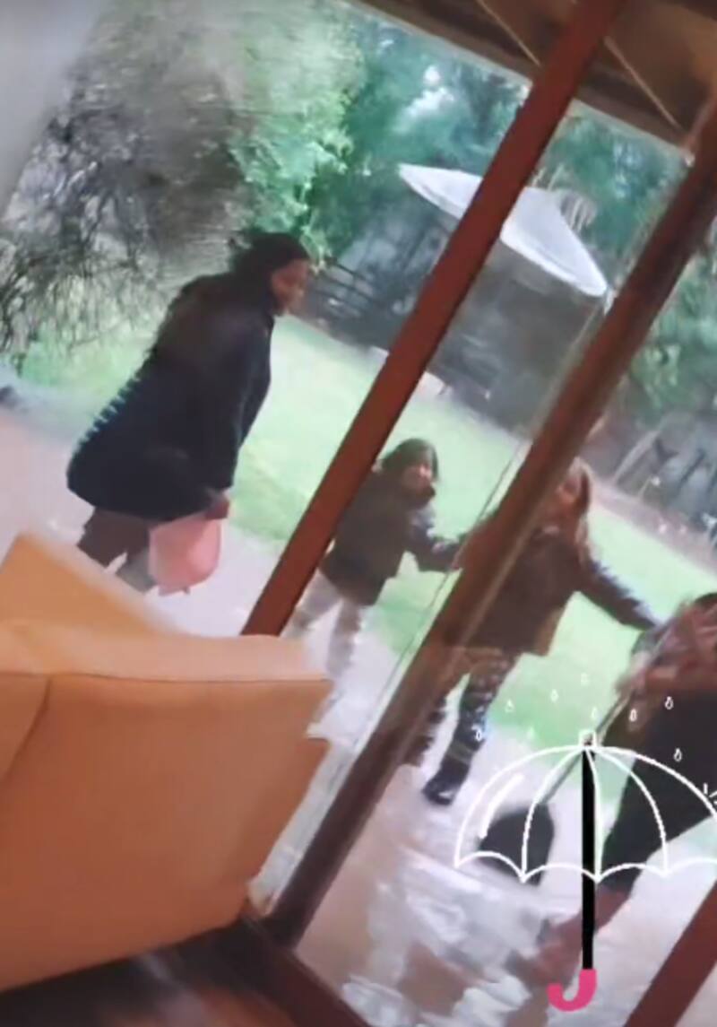 Pamela Díaz mostró las consecuencias de la lluvia en su casa.