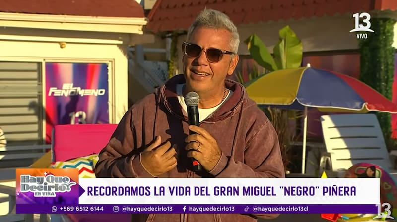 El animador del programa recordó al Negro Piñera.