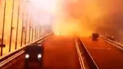 VIDEO | Camión bomba estalla en puente ruso: Hay al menos tres personas fallecidas