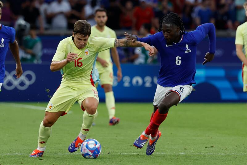 Francia y España se medirán en el alargue por el oro olímpico. EFE.