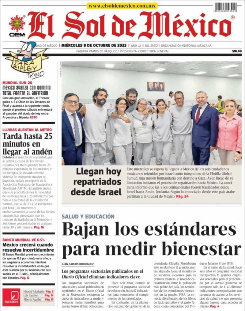 La prensa mexicana festejó el triunfo del cuadro azteca.