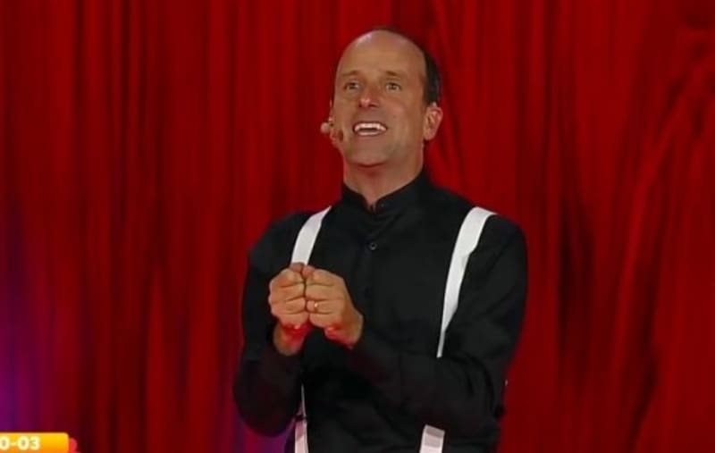 en el cierre de la Teletón.