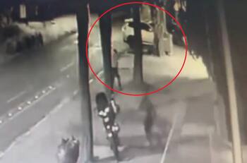 VIDEO | Carabinero de franco frustró un portonazo en la comuna de La Reina