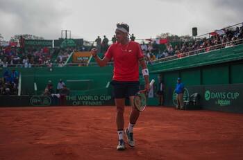 VIDEO l Alejandro Tabilo tras triunfo en Copa Davis: "Estoy muy feliz, es un punto muy importante"