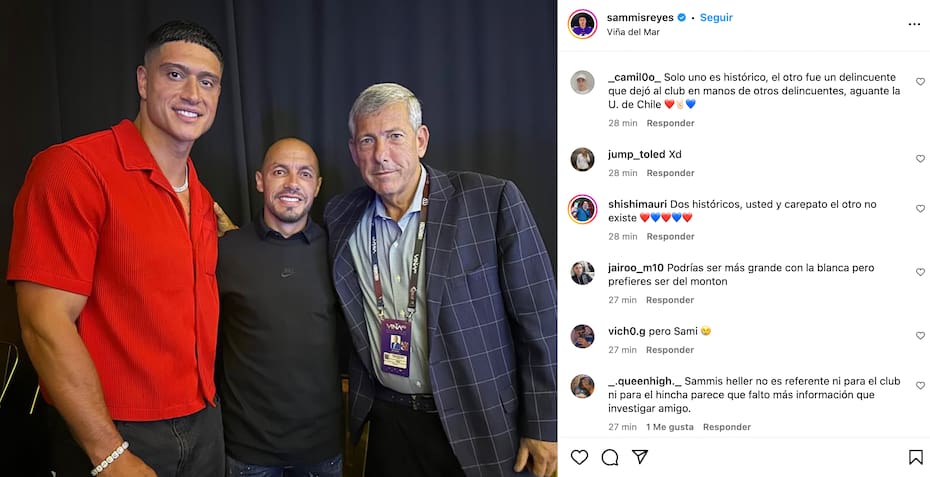 Sammis Reyes se ganó las críticas de los hinchas de la U por una publicación en Instagram.