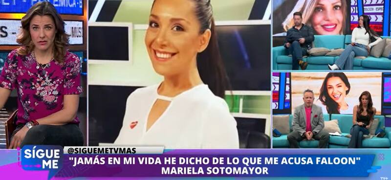 Mariela Sotomayor se lanzó contra Faloon Larraguibel. Créditos: Pantallazo TV+