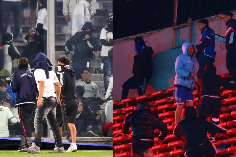 Tanto Colo Colo como Universidad de Chile se han visto envueltos en 2025 en partidos internacionales que no pudieron terminar por incidentes. Fotos: Agencia Aton.