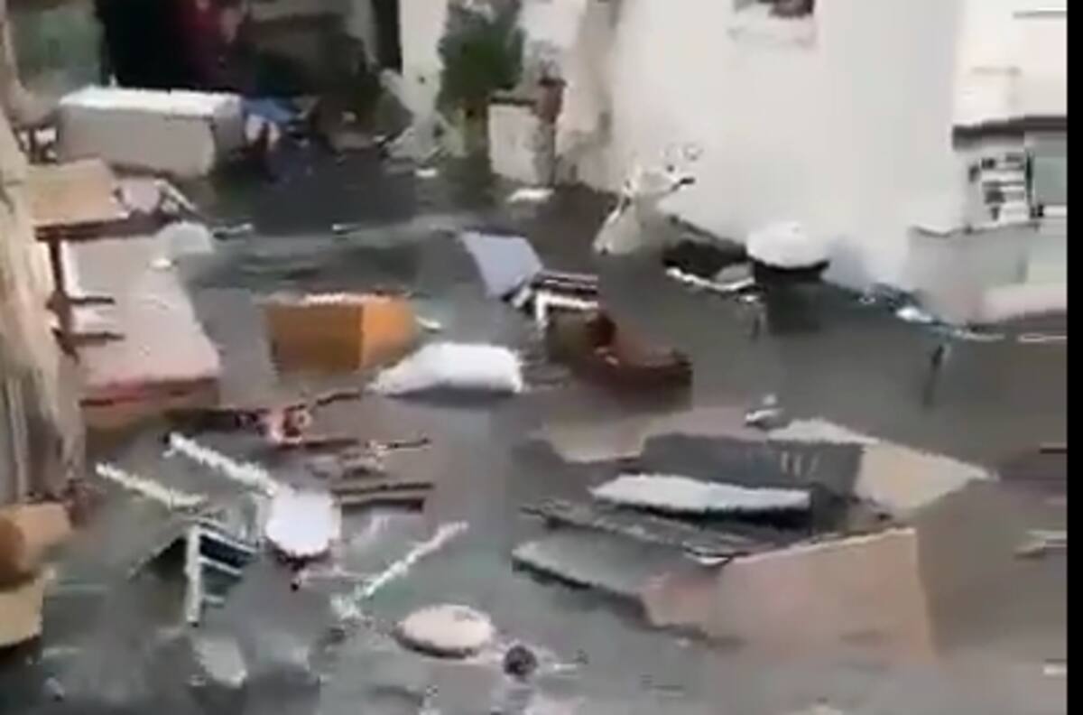 El video del fuerte tsunami azotó el puerto de Izmir en Turquía tras un terremoto