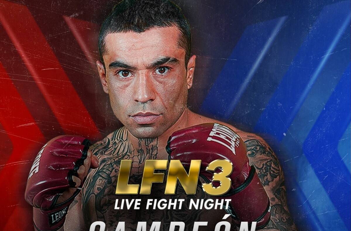 Alfredo "Mono Con Navaja" Muaiad derribó a "La Pesadilla" por TKO y es el nuevo campeón mosca de la LFN