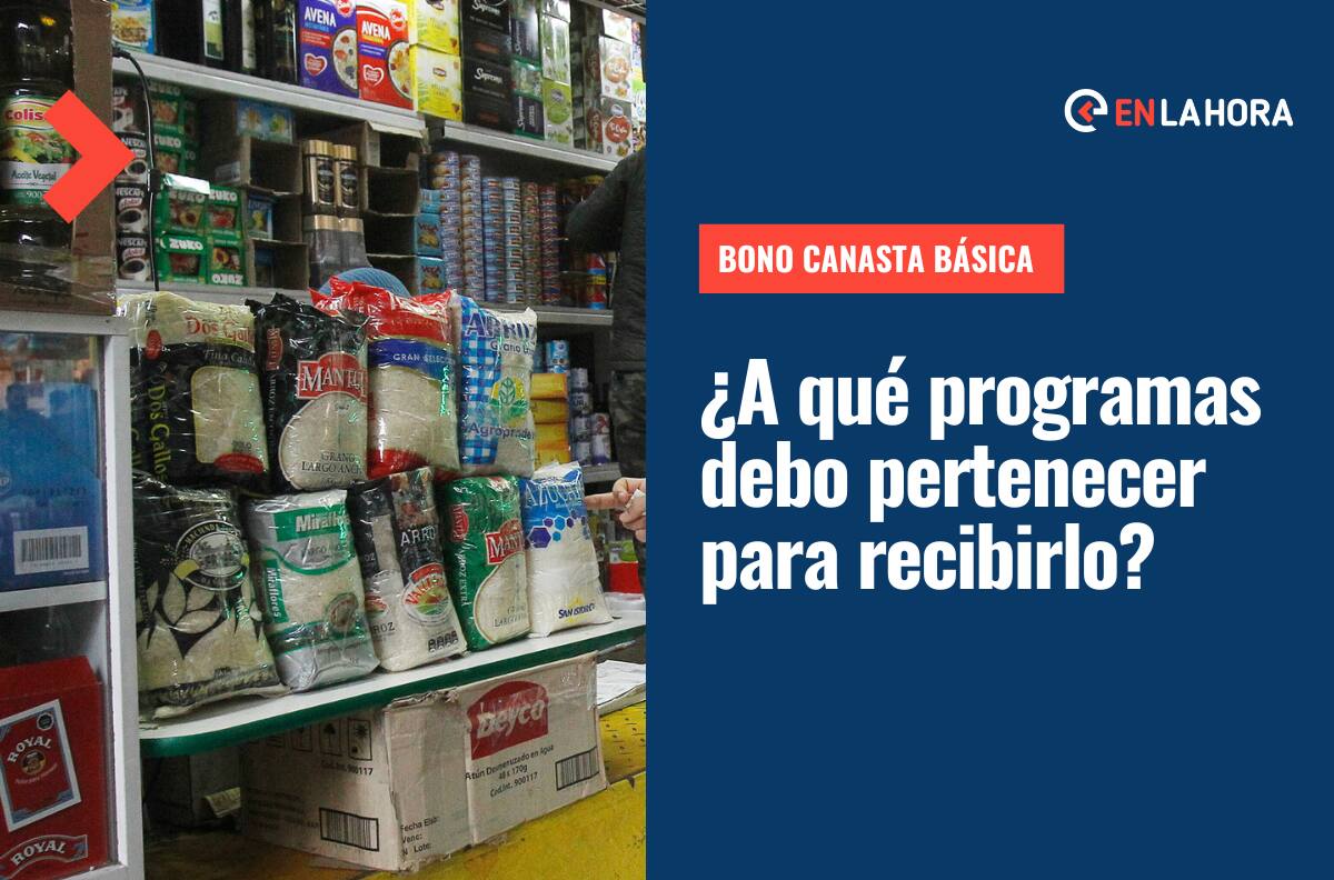 Bono Canasta Básica: ¿A qué programas debo pertenecer para recibir este aporte y cuál es su monto?