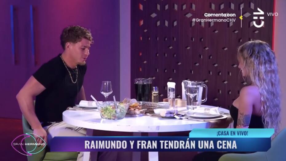 Raimundo Cerda invitó a la cena a Francisca Maira. Foto: CHV.