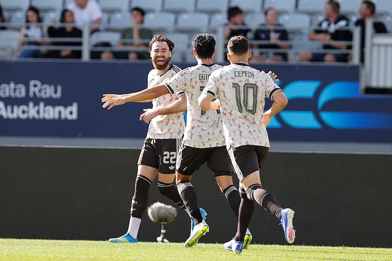 El festejo de La Roja en la Fecha FIFA ante Cabo Verde. Foto: Comunicaciones/FFCh.