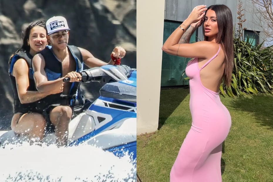 El futbolista y la modelo fueron captados por los paparazis en unas vacaciones en Italia, lo que despertó rumores de romance entre ambos. Créditos: Lecturas - Instagram.