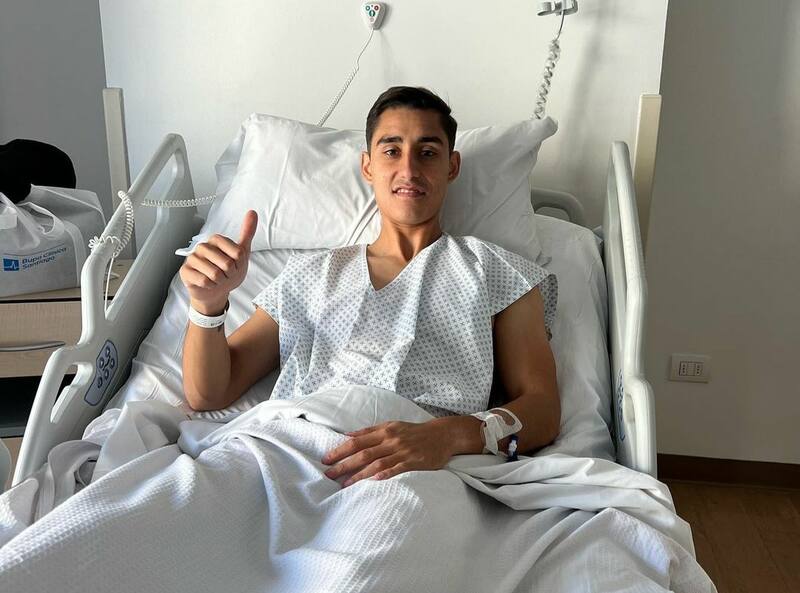 Carlos Salomón tras ser operado en abril de este año.