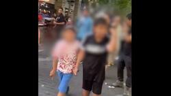 VIDEO | Niños amenazaron con cuchillos a vendedores ambulantes en pleno centro de Santiago