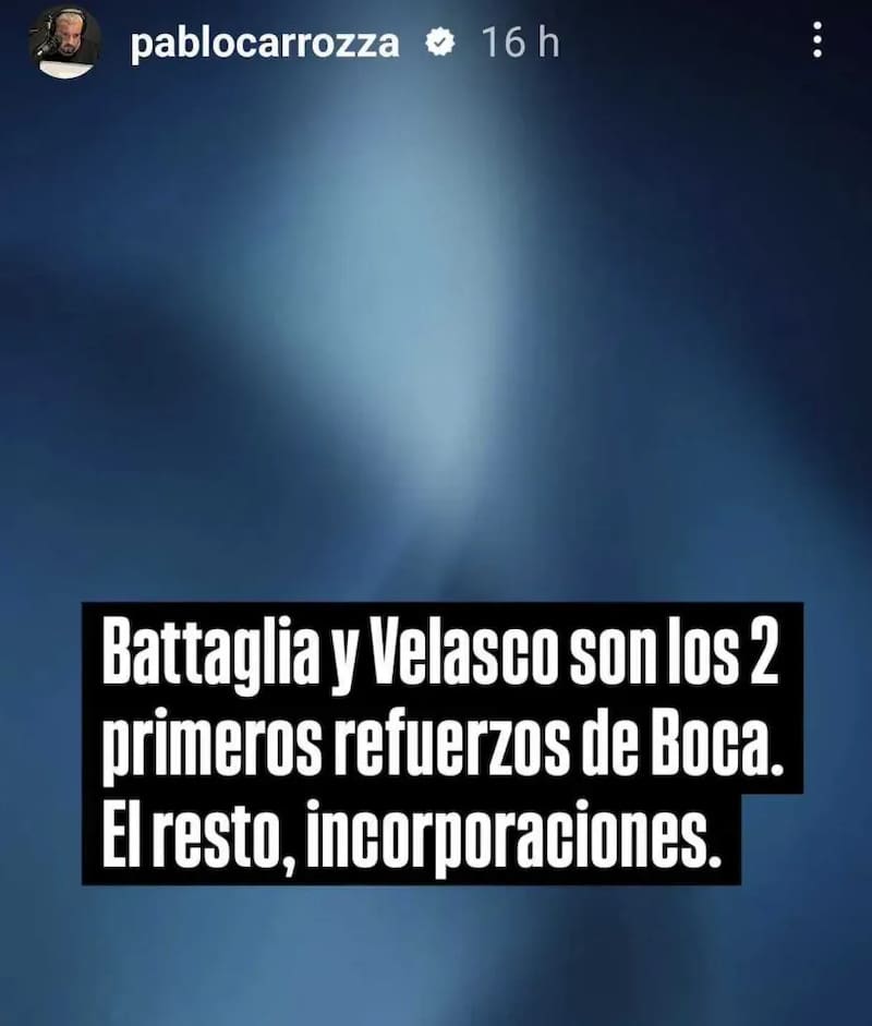 ningunea la llegada de Carlos Palacios y Williams Alarcón a Boca Juniors.