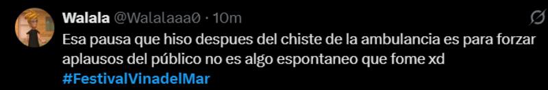El humorista no convenció a algunos internautas.