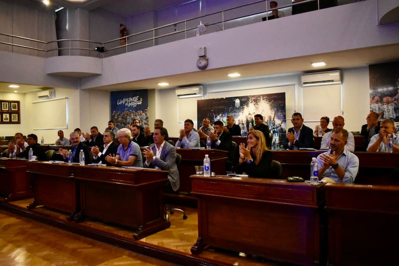 participaron de la junta con la AFA para definir el formato de torneos del próximo año. (Foto: AFA)