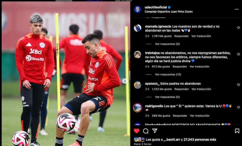 El picante posteo de la U tocándole la oreja a Colo Colo y Carlos Palacios.