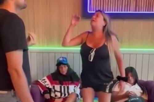 amenazó de muerte a uno de los funcionarios del local de Viña del Mar. Créditos Captura: Prensa Chilena.