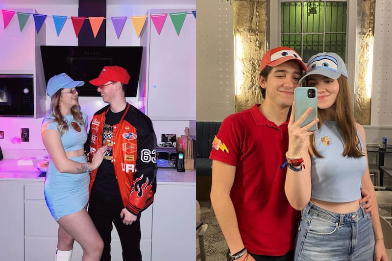 Rayo Mcqueen y Sally.