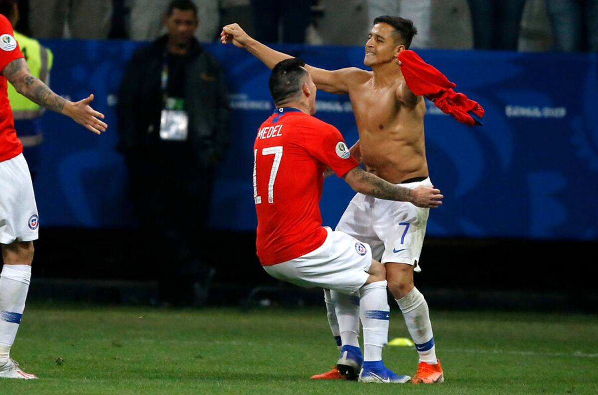 Extraordinario: La celebración del camarín de Chile como nunca la viste