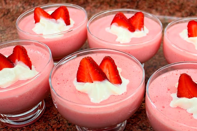 No te tomará más de 10 minutos hacer este delicioso postre.