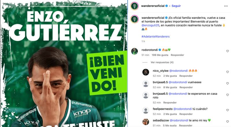 fue presentado y los hinchas Caturros ya sueñan con otro refuerzo.