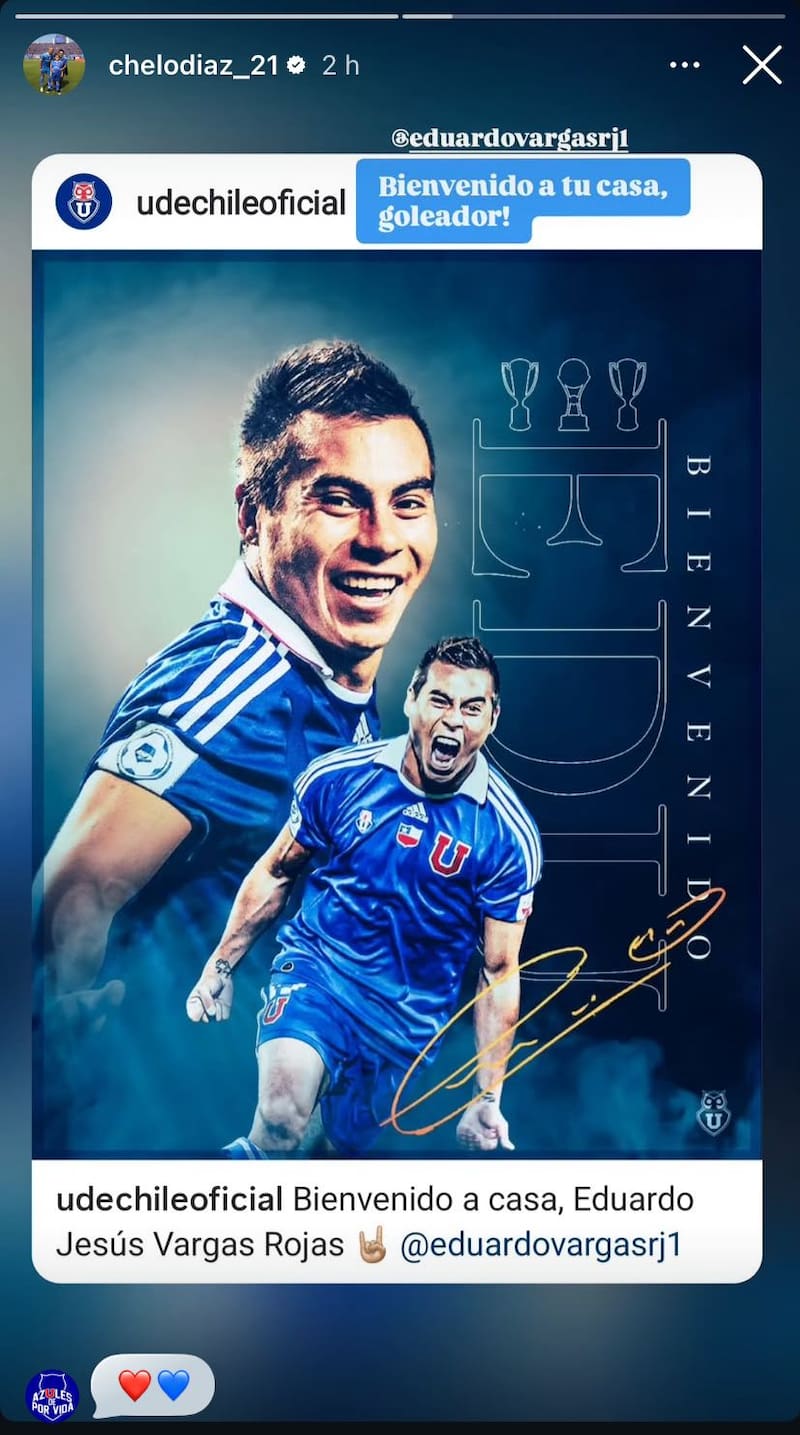 El mensaje que le dedicó a Eduardo Vargas.