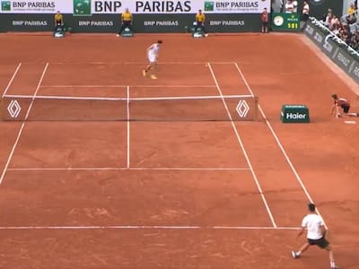 VIDEO | Impresionante derecha de Carlos Alcaraz en Roland Garros dejó locos a los comentaristas de ESPN