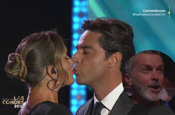 El divertido gesto de los hijos de Cristián Sánchez y Diana Bolocco por su beso con Cristián Riquelme